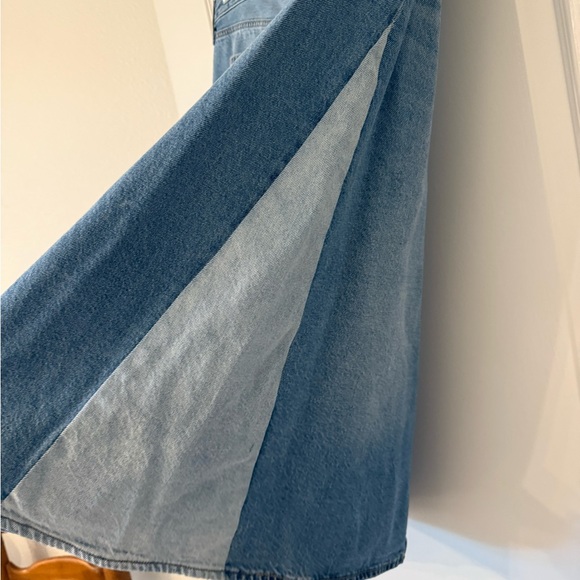 Levi’s Button Fly Denim A-Line Skirt - Picture 4 of 5